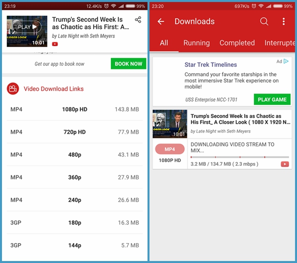 A Youtube Video Downloader For Android
